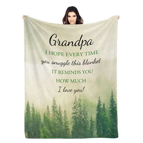 Grandpa Gifts Blanket Gifts for Grandpa from Granddaughter Best Grandpa Gifts