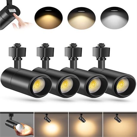 VANoopee 3-Color Zoomable 20W LED Track Lighting Heads H Type Track Light Heads