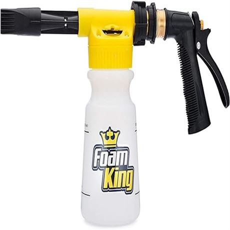 Foam King Foam Gun Car Wash Sprayer - Connects to Garden Hose - Ultimate