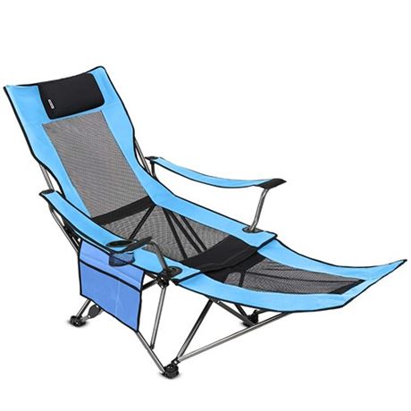 SUNTIME Outdoor Adjustable Folding Camping Chair w