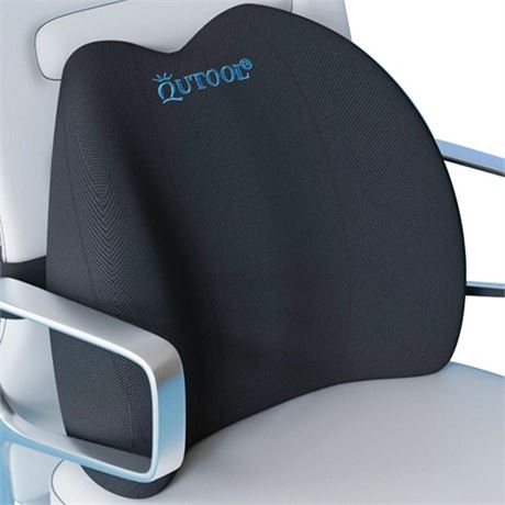 QUTOOL Lumbar Support Pillow for Office Chair Memory Foam Low Back Support for