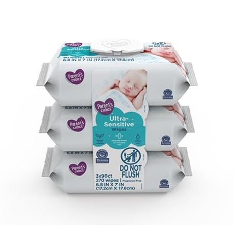 Parent S Choice Ultra-Sensitive Baby Wipes (Choose Your pack of 6