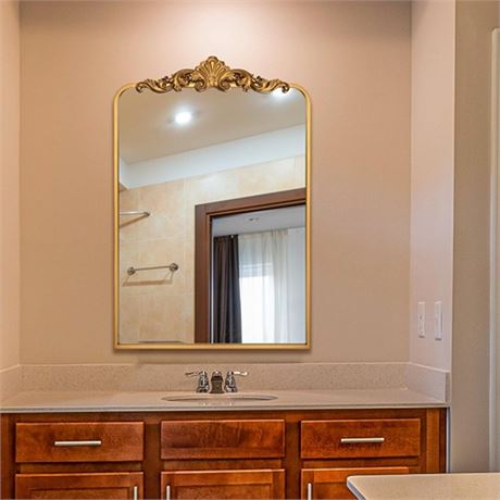Traditional Wall Mirror Vintage Bathroom Mirror Baroque Inspired Wall Dcor G