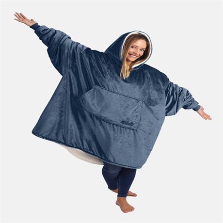 THE COMFY Original  Oversized Microfiber & Sherpa Wearable Blanket Seen On Sha