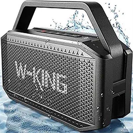 W-KING Portable Loud Bluetooth Speakers with Subwoofer 60W(80W Peak) Waterproof