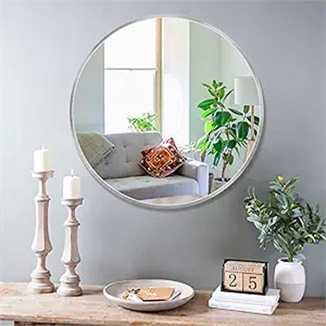Itrue Round Mirror Silver 36 Inch for Bathroom Cir