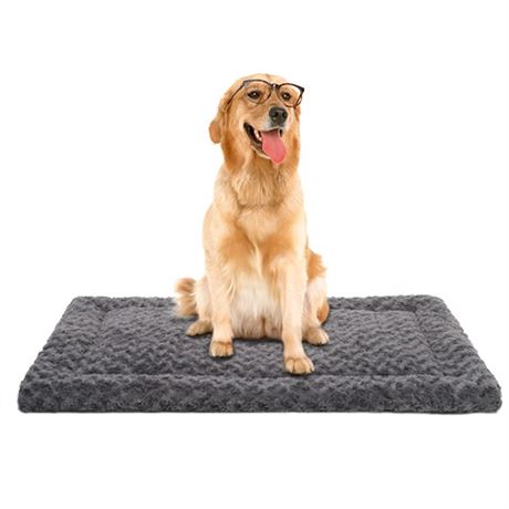 Washable Dog Bed Mat Reversible Dog Crate Pad Soft Fluffy Pet Kennel Beds Dog S
