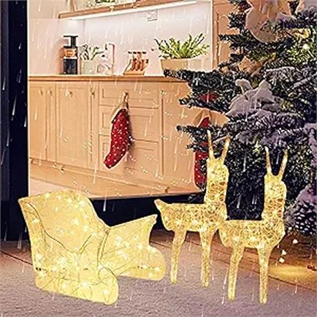 3 PCS LED Inflatable Outdoor Decorations