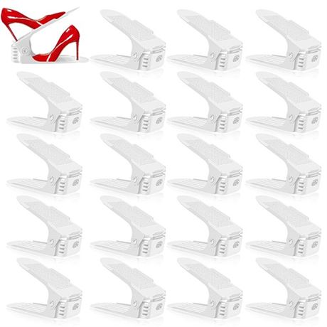 Shoe Slots Organizer 20 Pack - Shoe Stackers for a Pair Of Shoes Shoe Storage S