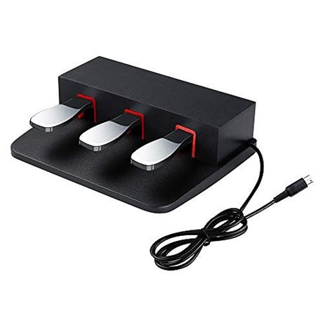 3-Pedal For Digital Keyboards PianosThree Foot Pedal Unit Compatible With Yamah