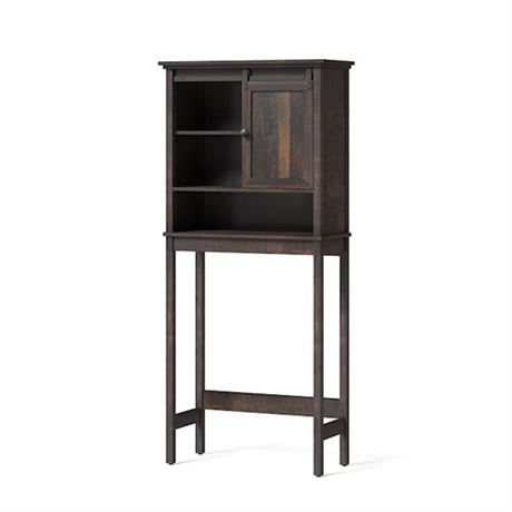 Style Selections Morriston 25-in x 64-in x 13-in Brown 3-Shelf