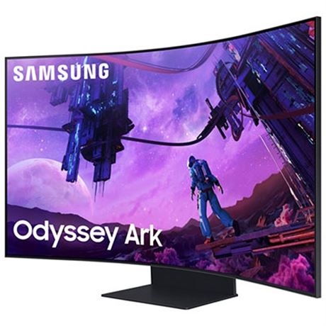 Samsung 55 Monitor Odyssey Ark 2nd Gen. 4K UHD 165Hz 1ms in Black (GtG) Quantu