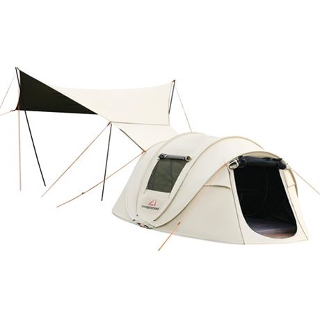 QUIXOTECAMP Camping Tent with Camping Tarp 23 Per