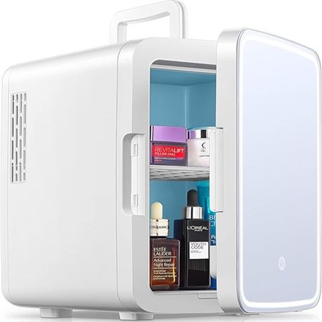Northclan 10L11 Cans Mini Skincare Fridge with Mirror