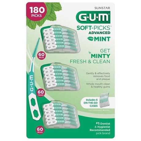 GUM Soft-Picks Advanced Mint - 180 Count