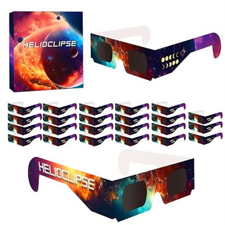 Helioclipse 25 Pack Solar Eclipse Glasses  Solar Eclipse ( 4 pk )80.