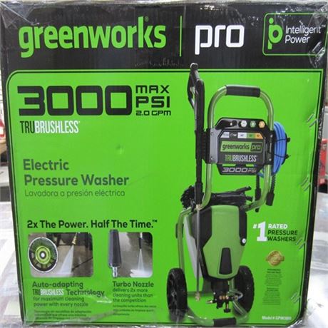 Laveuse  Pression Greenworks Pro 3000 Lbpo 416 LMP   Leau Froide 5110502V