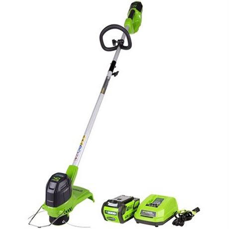 Greenworks 40V 12-inch Cordless String Trimmer with 4.0 Ah Battery and Charger
