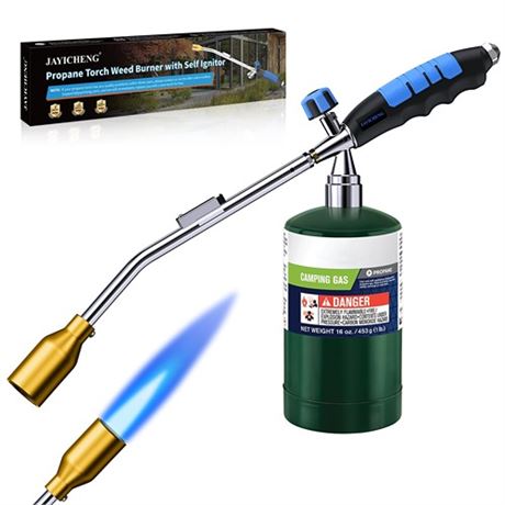 Grill Torch Charcoal StarterPropane BBQ Torch50000BTU Blow Torch with Flame Con