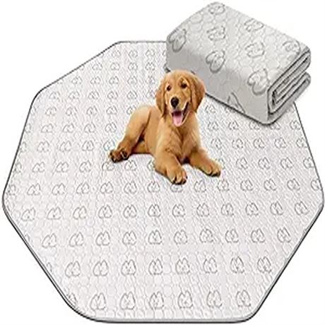 FXW Washable Pee Pads for Dogs 71 Diameter Puppy Pads with Super Absorbent Sp