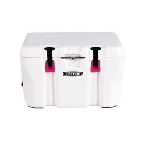 Lifetime Cooler 55 Quart Wasatch White and Pink - 91245