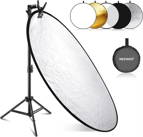 NEEWER 43110cm Light Reflector Kit 5 in 1 Collapsible Round Reflector