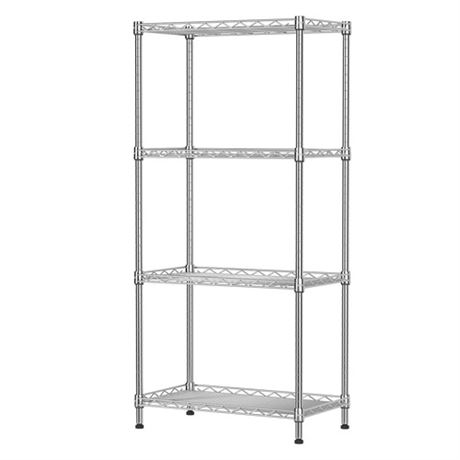 SINGAYE 4 Shelf Wire Shelving Unit Adjustable Stor