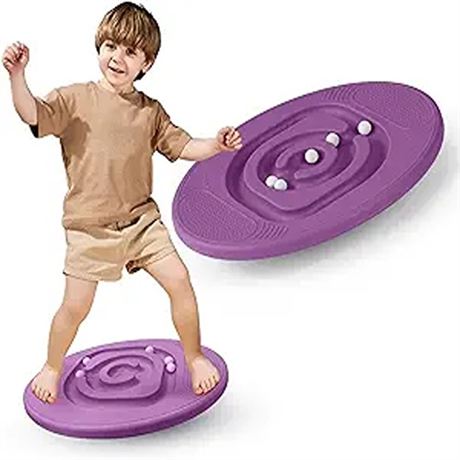 Wobble Balance Board for Kids Plastic Rocker Maze Board with 5 Balls Max Load 22