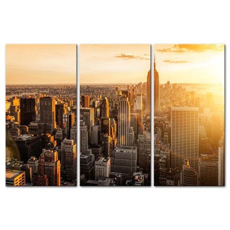 My Easy Art- New York City Wall Art Decor Skyline