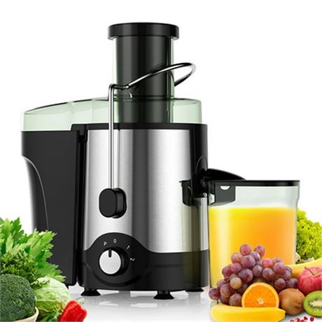 VAVSEA Juicer Machine 600W  Juice Extractor  Anti-Drip Press Centrifugal Juicer