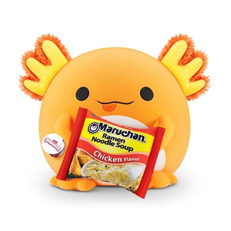 ZURU Snackles (Maruchan Axolotl Super Sized 14 inch Plush by ZURU Ultra Soft Pl