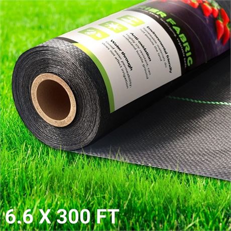 GOTGELIF 6.6x300ft Weed Barrier Fabric3.2OZ Landscape Fabric