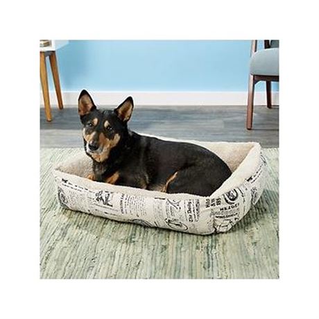 Paws & Pals Slumber Mat Plush Fleece Cushion Pet Bed 1800 S Newspaper Design
