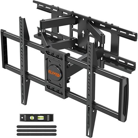 ELIVED TV Wall Mount for Most 37-75 Inch LED LCD OLED TVs Full Motion TV Mount