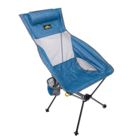 Cascade Mountain Tech Ultralight Highback Chair, Lightweight - Blue