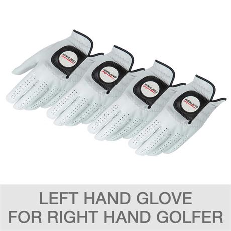 Kirkland Signature Leather Golf Glove - Right Handed - XL - 4 Pack