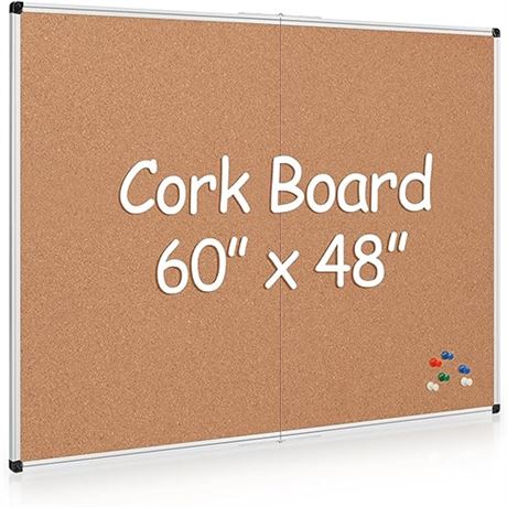 Board2by Extra Large Cork Bulletin Board 60 X 48