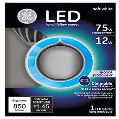 Relax HD PAR 30L E26 (Medium) LED Light Bulb Soft White 75 Watt Equivalence  2