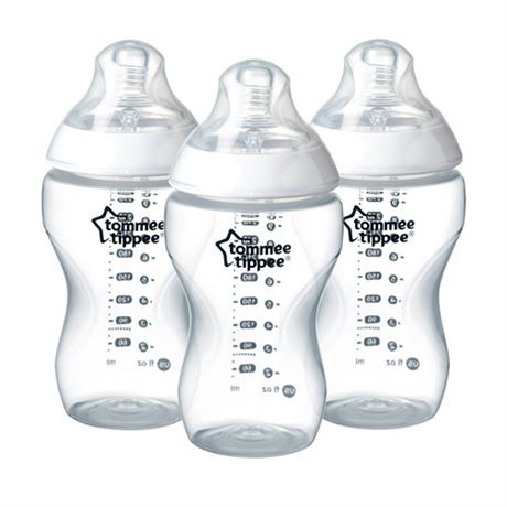 Tommee Tippee Closer to Nature Added Cereal Baby Bottle 11Oz Clear 11Oz