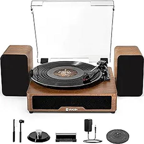 Vangoa RP-01 Record Player Vinyl Record Player Turntable with 2 Stereo Speakers