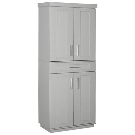 HOMCOM Modern Kitchen Pantry Cabinet Cupboard with Doors and Drawers
