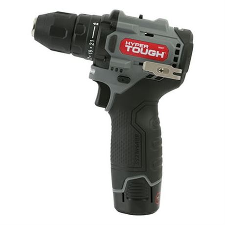 Hyper Tough 12V Max* Lithium-Ion Brushless 2-Speed 38-inch Drill Driver with 1