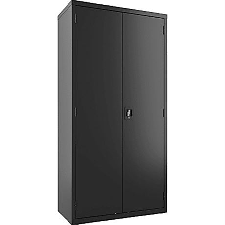 Lorell Steel Wardrobe Storage Cabinet 72H X 36W X 18D Putty