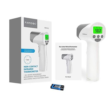 Medical Grade Heavy Duty Touchless Infrared Forehead Thermometer for Adults & B