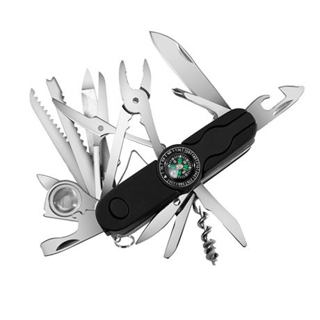 Swiss Eagle Ranger Multi-Tool Pocket Knife with Compass and 30 Tools All in You