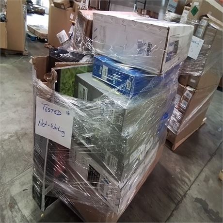 10 Units Pallet containing broken televisions and ammunition of various bran