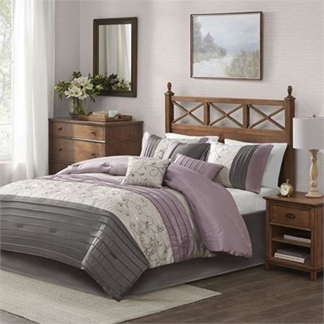 Purple Monroe Comforter Set (King) 7pc