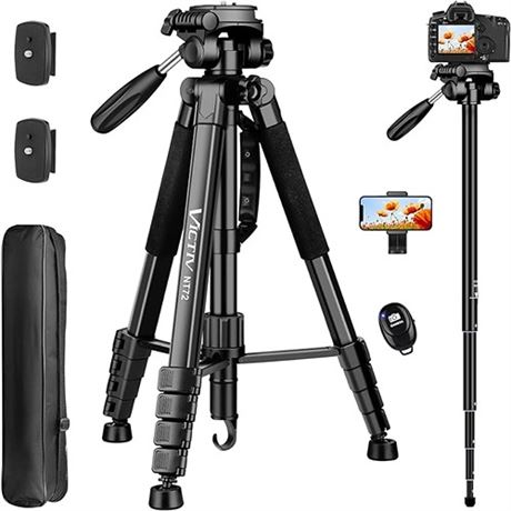 Tripod for Camera 72 Tall Camera Tripod with Remote