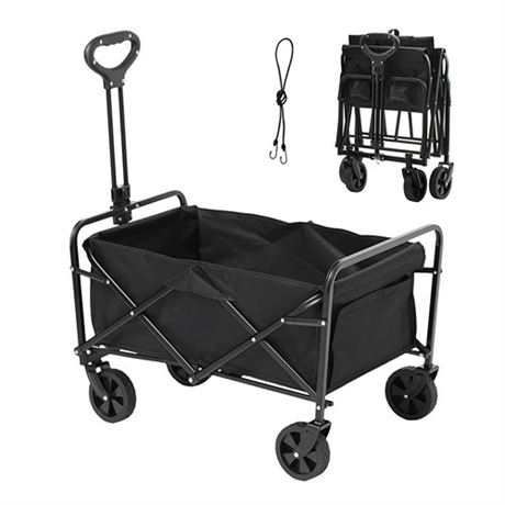 Model Could Vary. SKYSHALO 220 lbs Heavy Duty Collapsible Folding Wagon 2 cu.ft