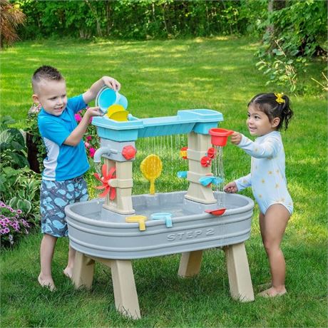Step2 Rain Showers & Flow Water Table - Elevated Water Play for Toddlers